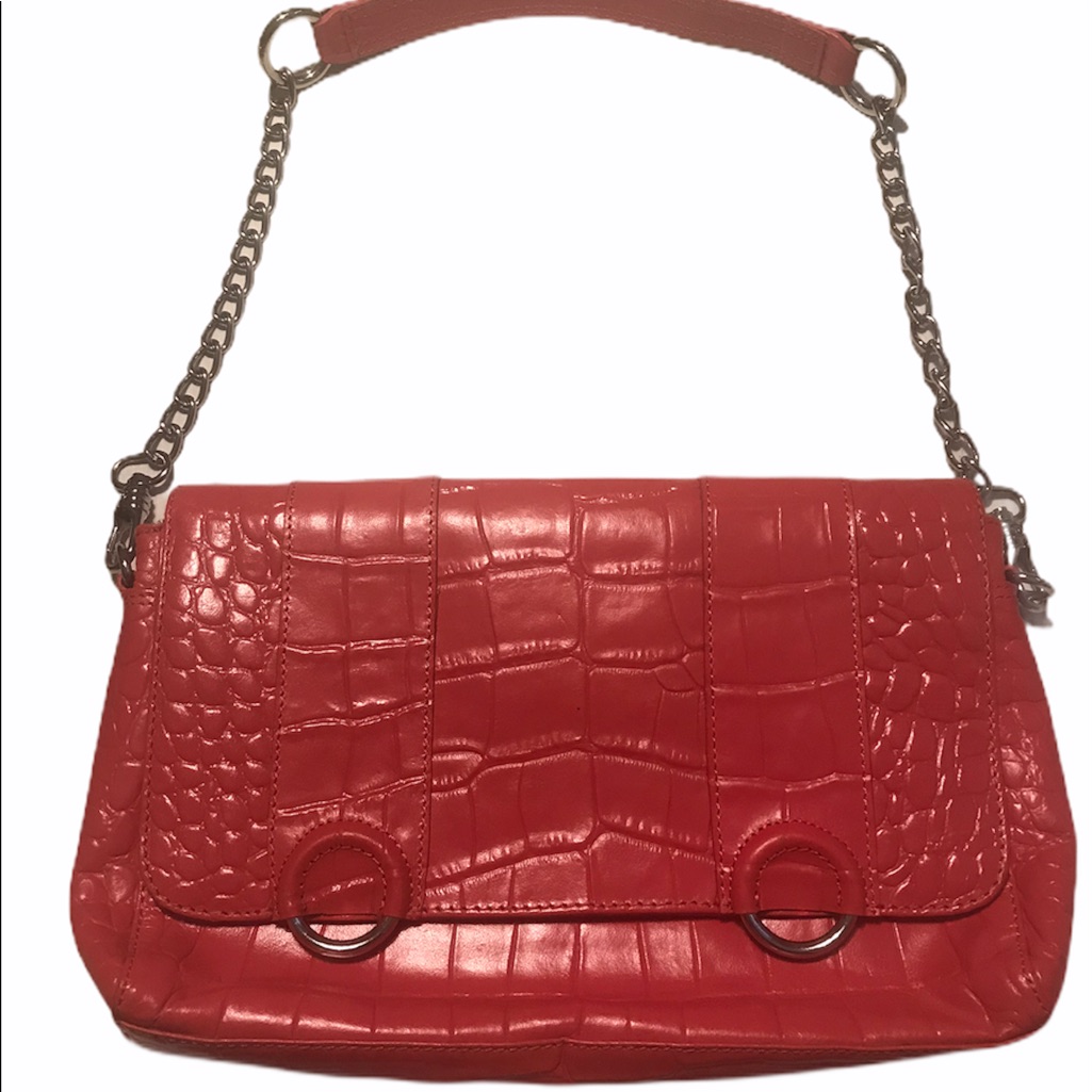 - Michael Rome Design Red Genuine Leather Bag New Without Bag